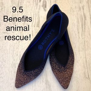 NWOB Rothy’s Midnight Metallic points